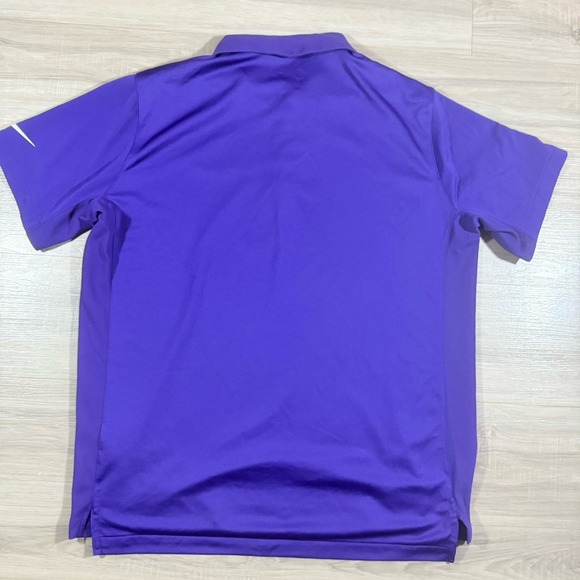 Nike Dri-fit Super Bowl LII Size XL Polo Shirt NFL Purple Stretch - Picture 3 of 6